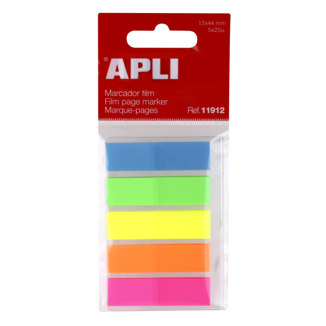 ▷ INDICES APLI 12X45 COLORES SURTIDOS FILM EN BLOC 5X25H | Taine - Imagen 1