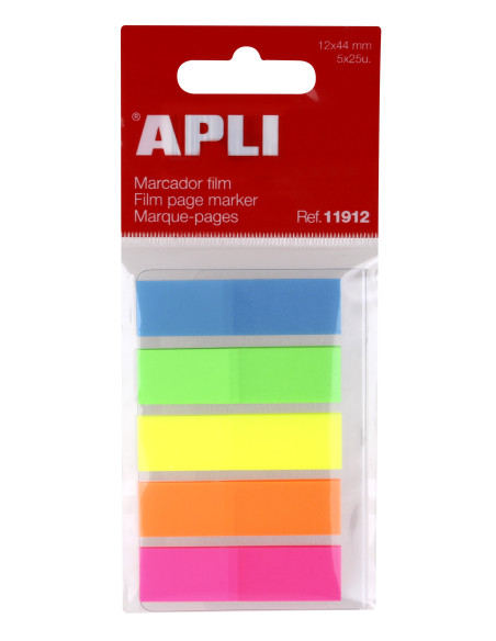 ▷ INDICES APLI 12X45 COLORES SURTIDOS FILM EN BLOC 5X25H | Taine - Imagen 1