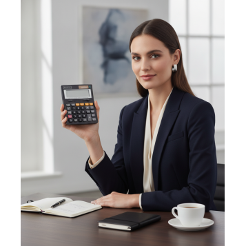 ▷ CALCULADORA INGRAF CD-2685-12RP NEGRO OFFICE CLUB | Taine - Imagen 2