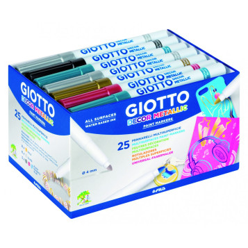 ▷ ROTULADORES GIOTTO 24 UDS DECOR METALIC SCHOOL | Taine - Imagen 1