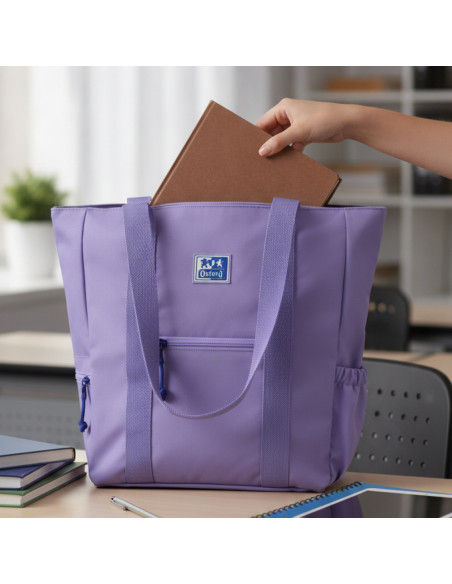 ▷ MOCHILA OXFORD TOTE BAG B-TRENDY VIOLETA | Taine - Imagen 2