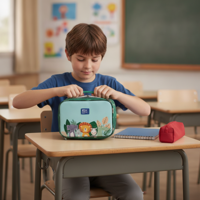 ▷ PORTA ALIMENTOS TERMICO 21X16 OXFANIMALS KIDS | Taine - Imagen 2
