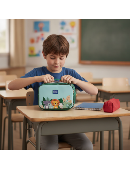 ▷ PORTA ALIMENTOS TERMICO 21X16 OXFANIMALS KIDS | Taine - Imagen 2