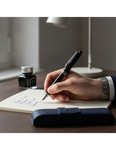 ▷ PLUMA WATERMAN EXPERT NEGRA CT + ESTUCHE PIEL | Taine - Imagen 2