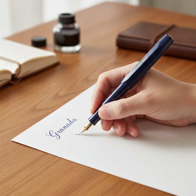 ▷ PLUMA KAWECO SPORT CLASICA AZUL MARINO NAVY | Taine - Imagen 2