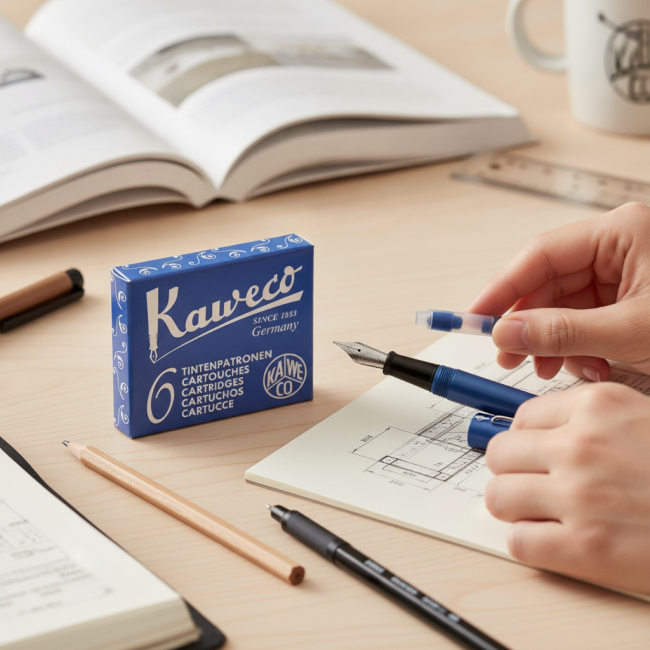 ▷ RECAMBIO KAWECO PLUMA AZUL 6 UN | Taine - Imagen 2