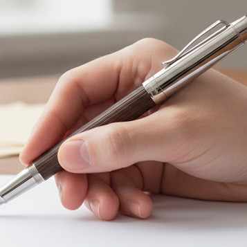 ▷ ROLLER GRENADILLA ACABADO EN PLATINO G.V.FABER-CASTELL | Taine - Imagen 2