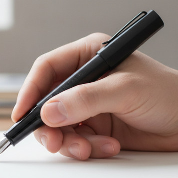 ▷ PLUMA FABER CASTELL HEXO NEGRA MATE | Taine - Imagen 2