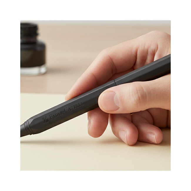 ▷ SET BOLIGRAFO Y PLUMA NEGRO BRONCE FABER | Taine - Imagen 2