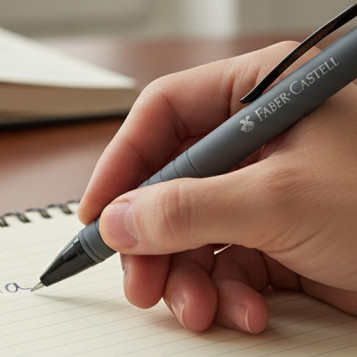 ▷ BOLIGRAFO FABER CASTELL POLYBALL GRIS | Taine - Imagen 2