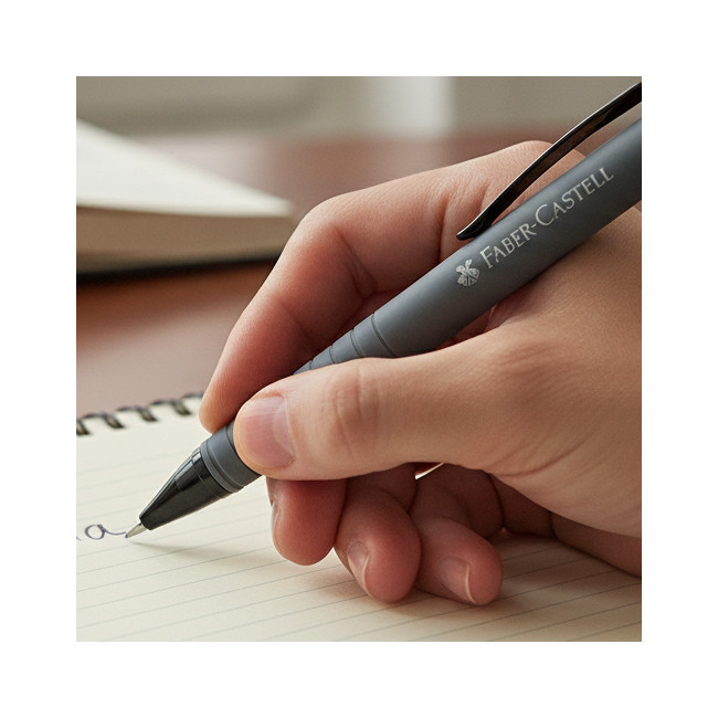 ▷ BOLIGRAFO FABER CASTELL POLYBALL GRIS | Taine - Imagen 2