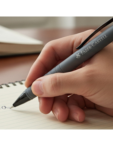▷ BOLIGRAFO FABER CASTELL POLYBALL GRIS | Taine - Imagen 2