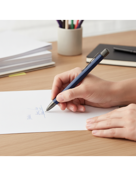 ▷ BOLIGRAFO HEXO AZUL MATE FABER | Taine - Imagen 2