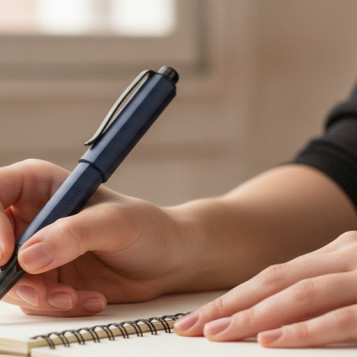 ▷ ROLLERBALL FABER CASTELL HEXO AZUL MATE | Taine - Imagen 2