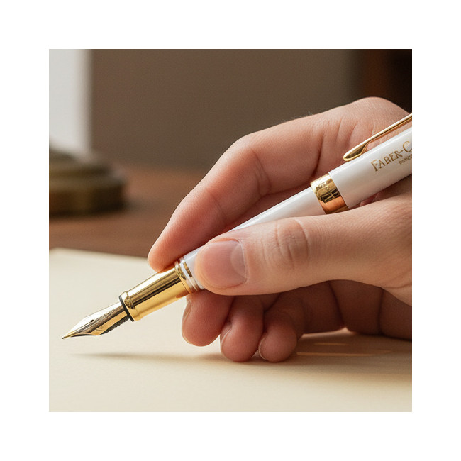 ▷ PLUMA FABER CASTELL NEO SLIM GOLD ED LIM BLANCO/ORO | Taine - Imagen 2
