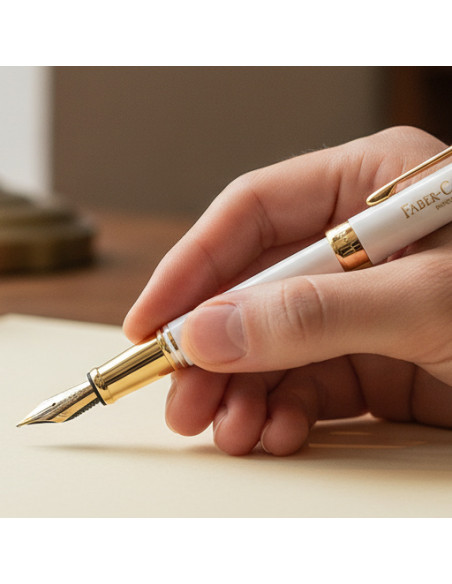 ▷ PLUMA FABER CASTELL NEO SLIM GOLD ED LIM BLANCO/ORO | Taine - Imagen 2