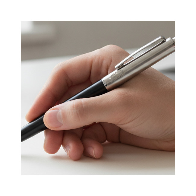 ▷ BOLIGRAFO PARKER JOTTER CORE NEGRO ACERO INOX | Taine - Imagen 2