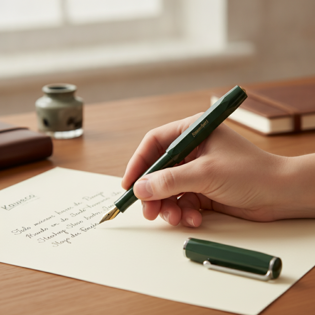 ▷ PLUMA KAWECO VERDE ESPECIAL + CLIP | Taine - Imagen 2