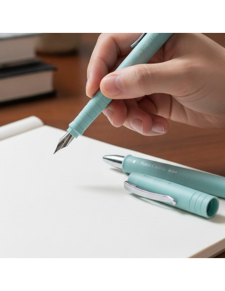 ▷ SET PLUMA Y BOLIGRAFO FABER POLYBALL AZUL CARIBE | Taine - Imagen 2