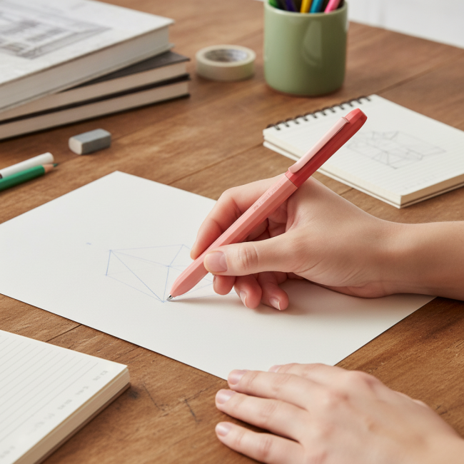▷ BOLÍGRAFO FABER-CASTELL AVORI XB ROJO | Taine - Imagen 2
