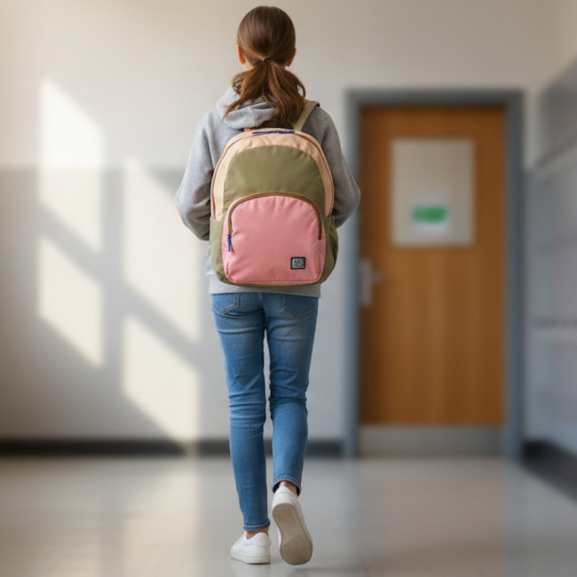 ▷ MOCHILA REVERSIBLE OXFCOL RPET SAF ROSE | Taine - Imagen 2