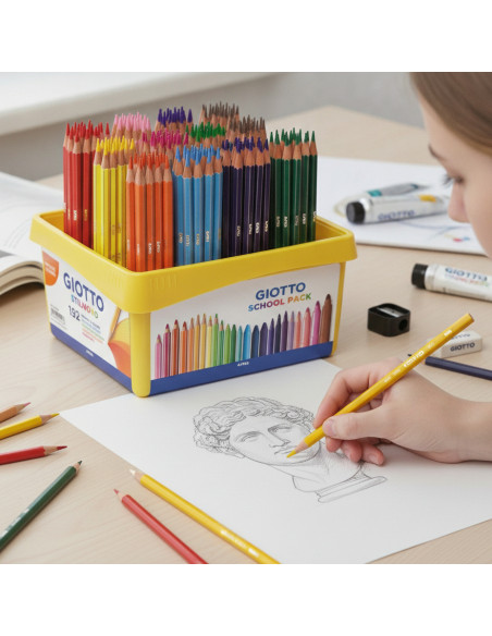 ▷ LAPICEROS COLOR GIOTTO STILNOVO SCHOOLPACK 192UDS | Taine - Imagen 2
