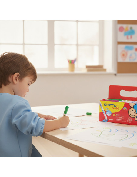 ▷ ROTULADORES GIOTTO 36 UDS COLORES SCHOOLPACK.BE-BE | Taine - Imagen 2