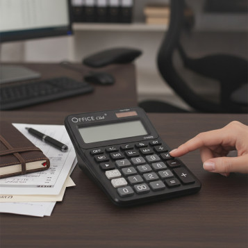 ▷ CALCULADORA INGRAF CD-2720-12 NEGRO OFFICE CLUB | Taine - Imagen 2
