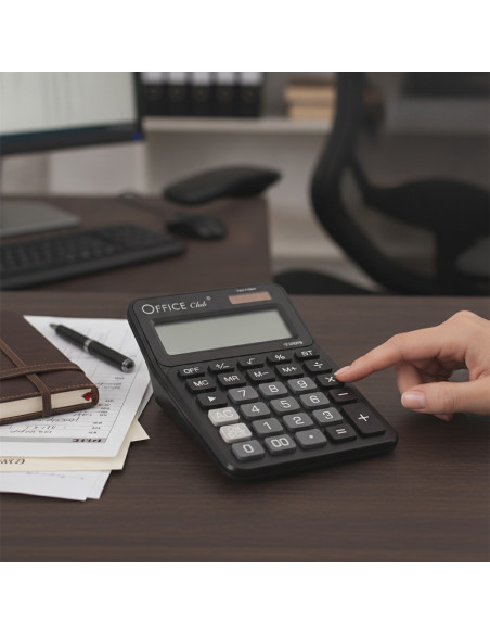 ▷ CALCULADORA INGRAF CD-2720-12 NEGRO OFFICE CLUB | Taine - Imagen 2