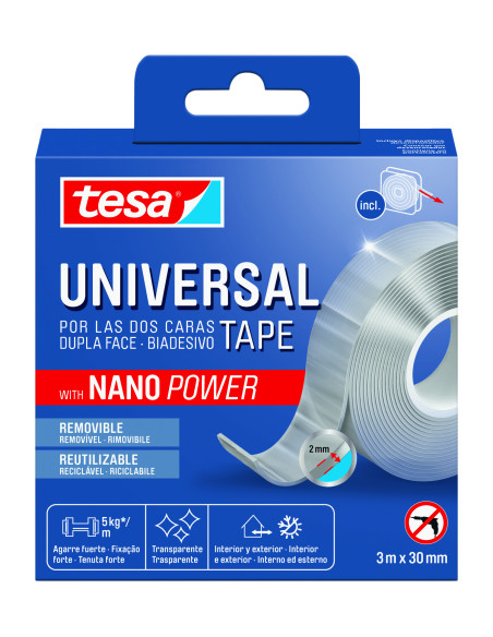 ▷ CINTA TESA UNIVERSAL NANO POWER 3MX30MM | Taine - Imagen 1
