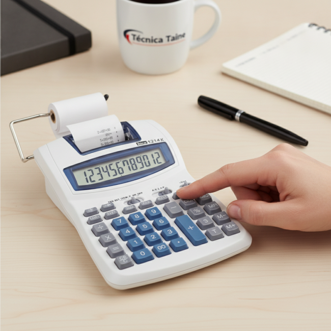 ▷ CALCULADORA IBICO IMPRESORA 12 DIG 1214X | Taine - Imagen 2