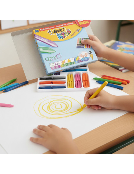 ▷ CERAS PLASTIDECOR BIC SCHOOLPACK 144 UDS.PEQUES (12X12 COLORES) | Taine - Imagen 2