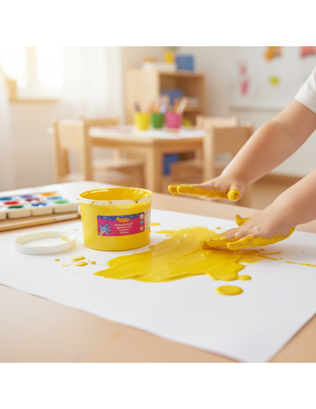 ▷ PINTURA JOVI AMARILLO DE DEDOS 500ML | Taine - Imagen 2