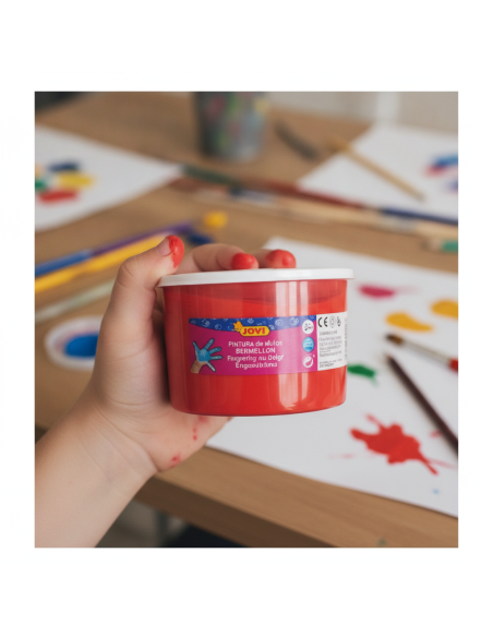 ▷ PINTURA JOVI BERMELLON DE DEDOS 500ML | Taine - Imagen 2