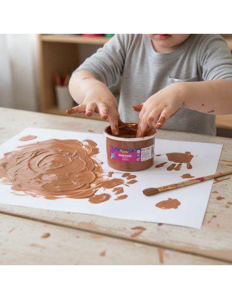 ▷ PINTURA JOVI MARRON DE DEDOS 500ML | Taine - Imagen 2