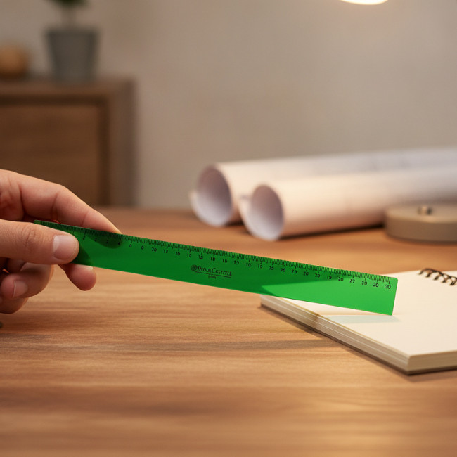 ▷ REGLA FABERCASTELL 30CM GRADUADA VERDE | Taine - Imagen 2