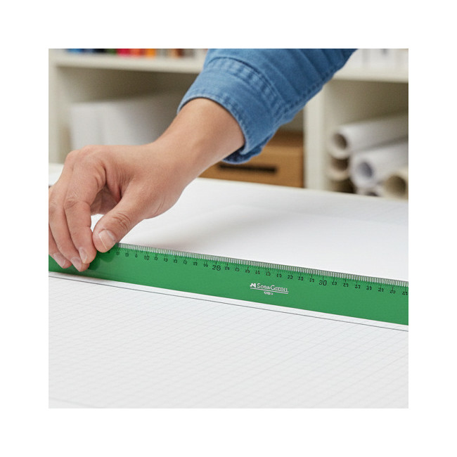 ▷ REGLA FABERCASTELL 60CM GRADUADA VERDE | Taine - Imagen 2