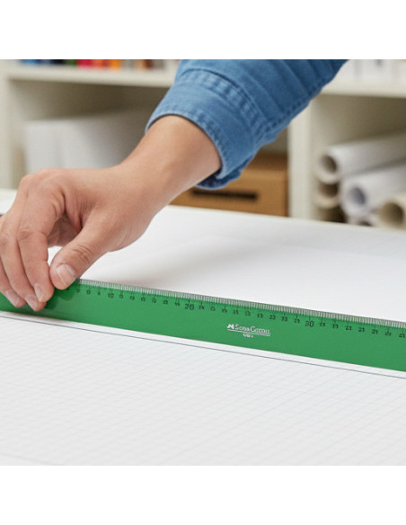 ▷ REGLA FABERCASTELL 60CM GRADUADA VERDE | Taine - Imagen 2