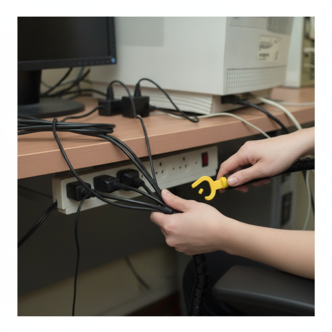 ▷ ORGANIZADOR FELLOWES CABLES 1,5M negro | Taine - Imagen 2