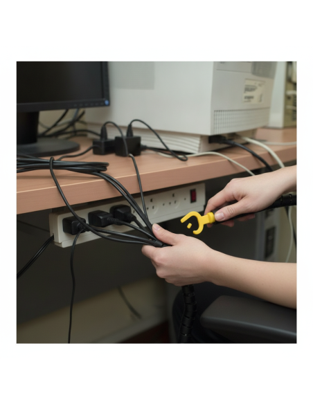 ▷ ORGANIZADOR FELLOWES CABLES 1,5M negro | Taine - Imagen 2