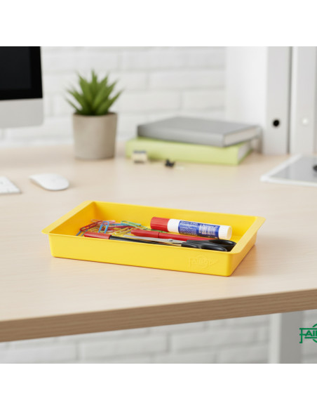 ▷ BANDEJA FAIBO MULTIUSO AMARILLO 23X14,5X3CM CONICA APILABLE | Taine - Imagen 2
