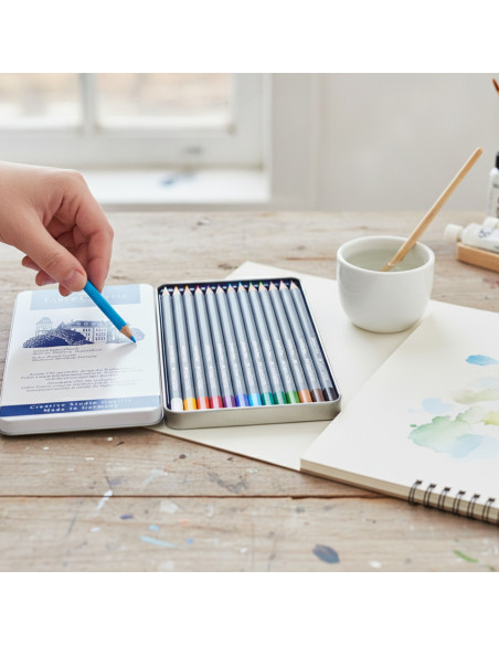 ▷ LAPICES FABER CASTELL 12 UDS METAL ACUARELABLES GOLDFABER | Taine - Imagen 2