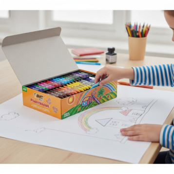 ▷ CERAS PLASTIDECOR 352 UDS CLASSPACK 352 X 16 COLORES BIC | Taine - Imagen 2