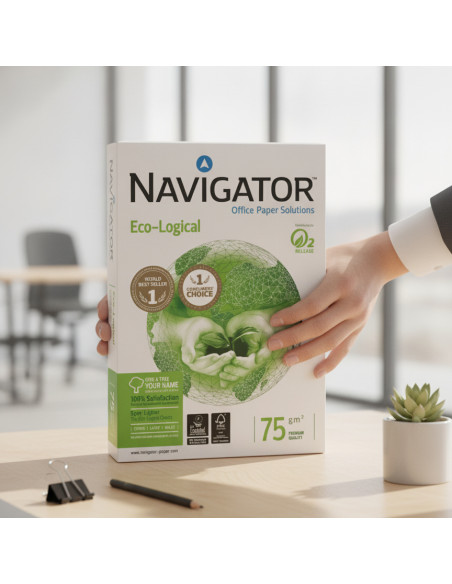 ▷ PAPEL A4 75GR NAVIGATOR ECOLOGICO 500HJ | Taine - Imagen 2