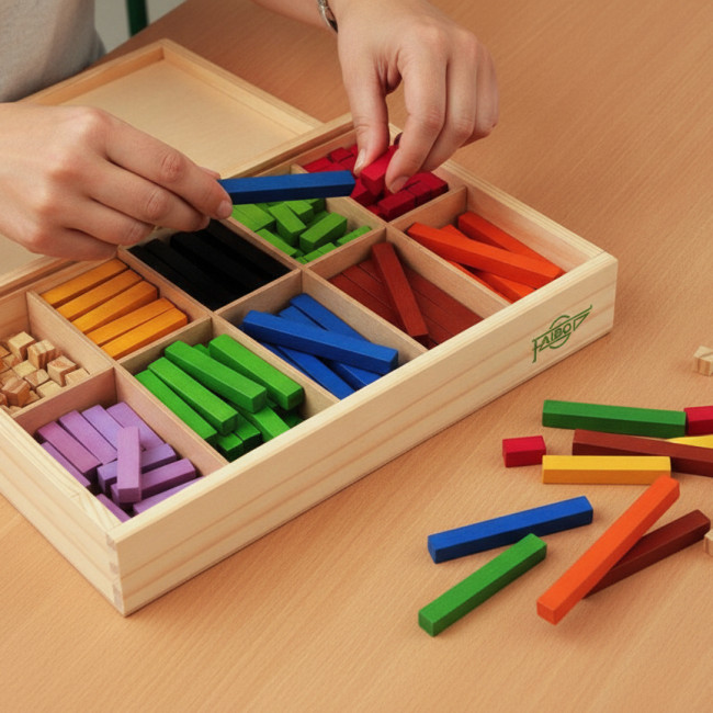 ▷ REGLETAS FAIBO 300 PIEZAS CAJA MADERA | Taine - Imagen 4