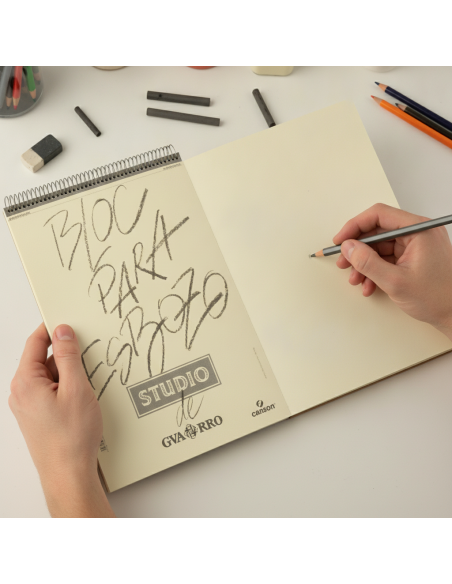 ▷ BLOC DIBUJO CANSON ESBOZO GUARRO LAPIZ A5 50H 90GR ESPIRAL | Taine - Imagen 2