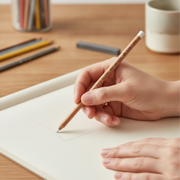 ▷ LAPIZ FABER CASTELL PITT BLANCO COMPUESTO MINA NO GRASA | Taine - Imagen 2