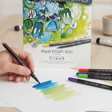 ▷ ROTULADORES LYRA 12 UDS AQUA BRUSH SURTIDOS FILA | Taine - Imagen 2