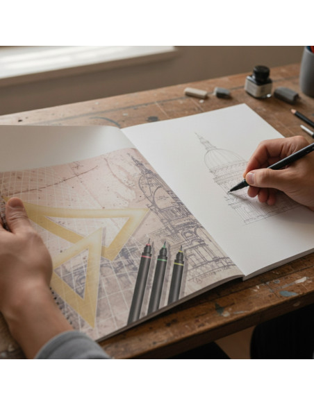 ▷ BLOC PACSA DIBUJO ESPIRAL ART 20H+2 TALADROS 140G Fº PROL. LISO S/R | Taine - Imagen 2
