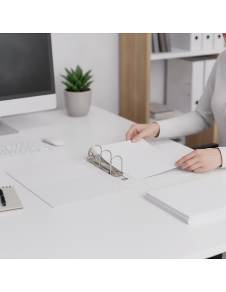▷ ARCHIVADOR PERSONALIZABLE A4 LOMO 75MM BLANCO LEITZ | Taine - Imagen 2